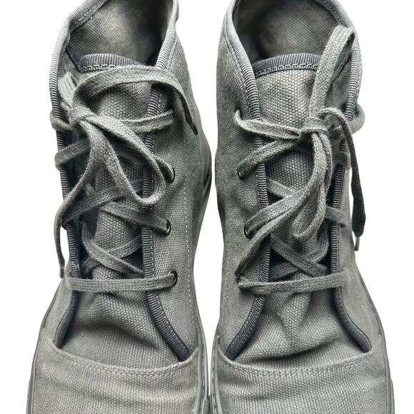 Common Projects | Men | Gray Canvas Lace Up Hi-Top Safari Boots | EU 43 US 10 - Picture 7 of 16